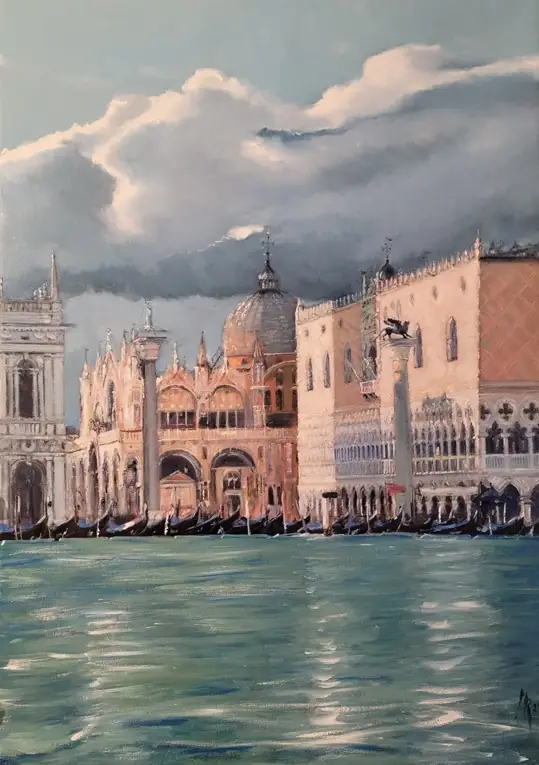 Exposition de peintures à l'huile & aquarelles & encres