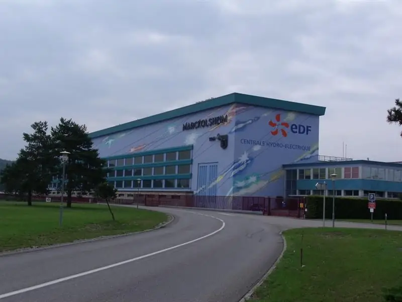 Ecluses et centrale hydroélectrique à Marckolsheim