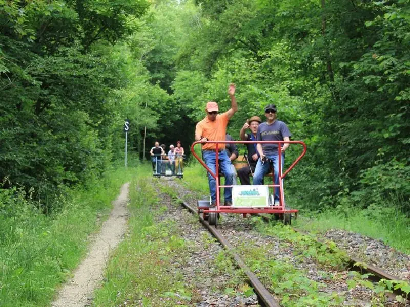 Vélorail en forêt de Massonges