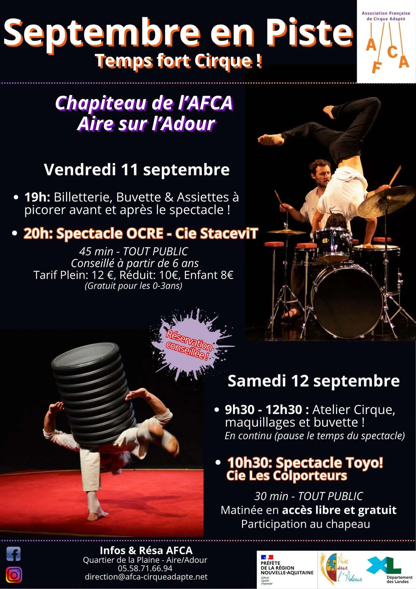 Septembre en piste