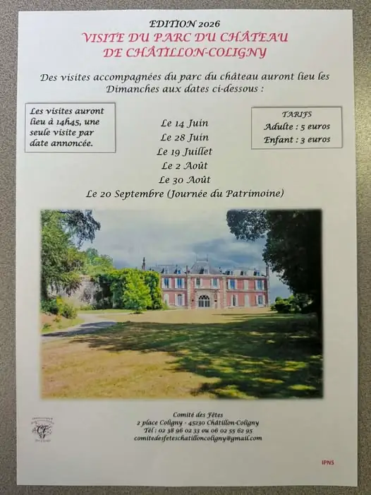 Visite du parc Coligny