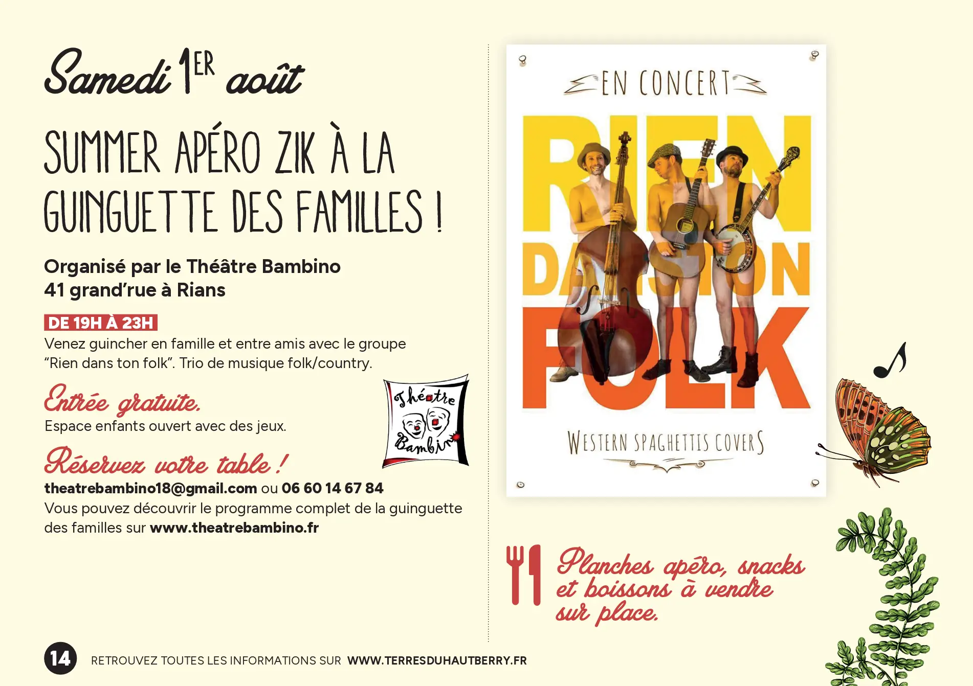 Musical'été au Théâtre Bambino