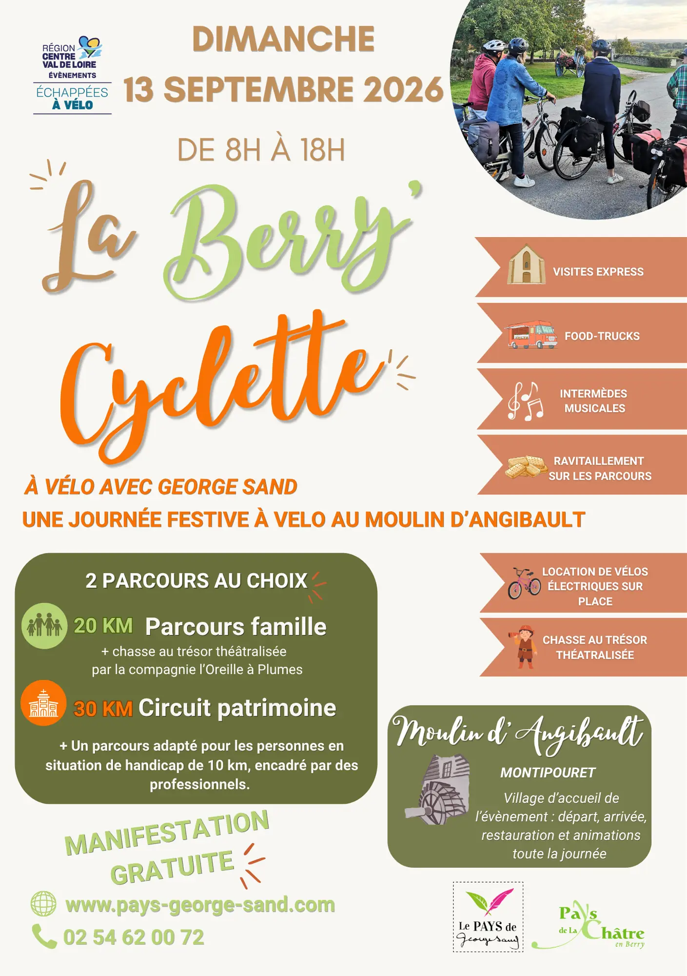Les échappées à vélo : La Berry Cyclette, à vélo avec George Sand