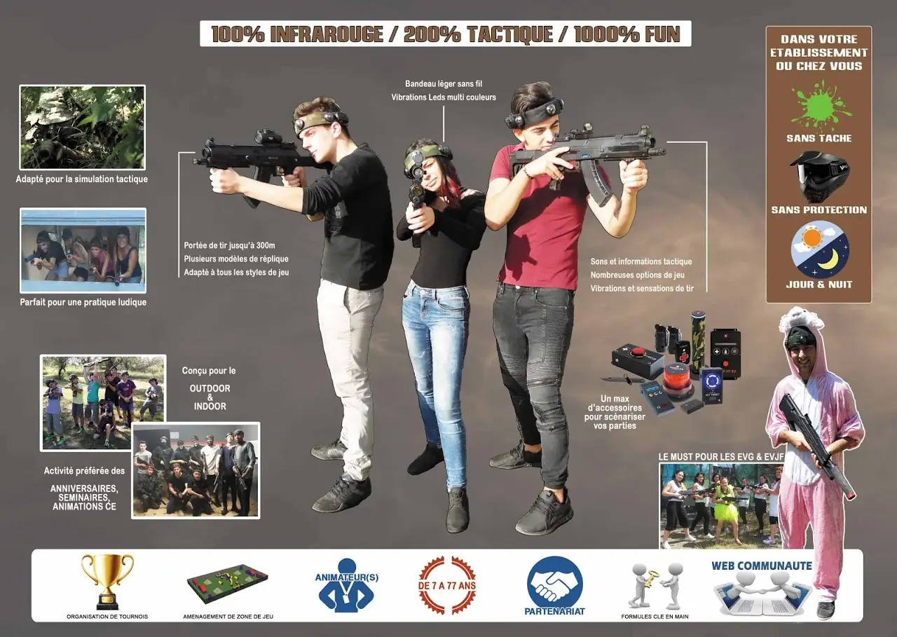 Parkattak, Laser game en extérieur