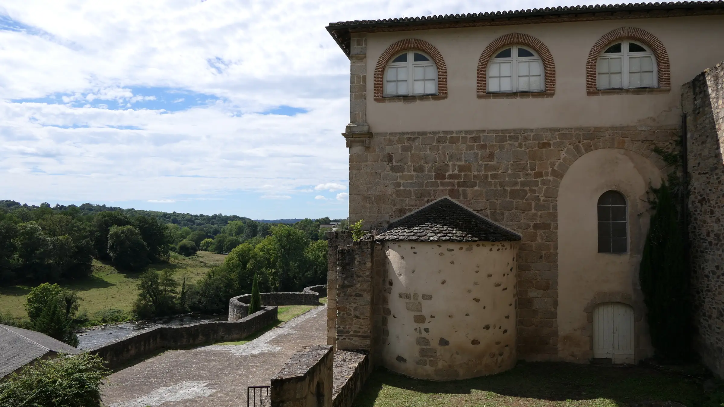 Les terrasses de l'abbaye de saint Amand