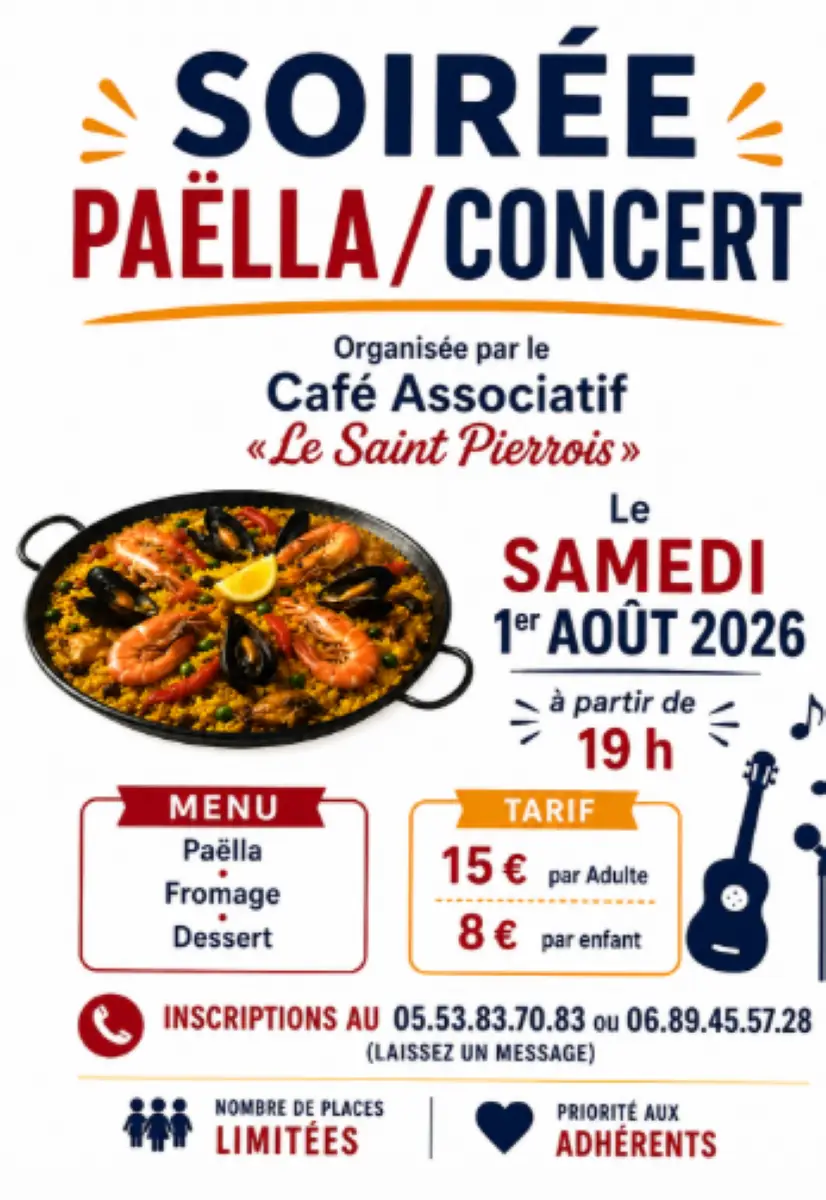 Soirée paëlla concert