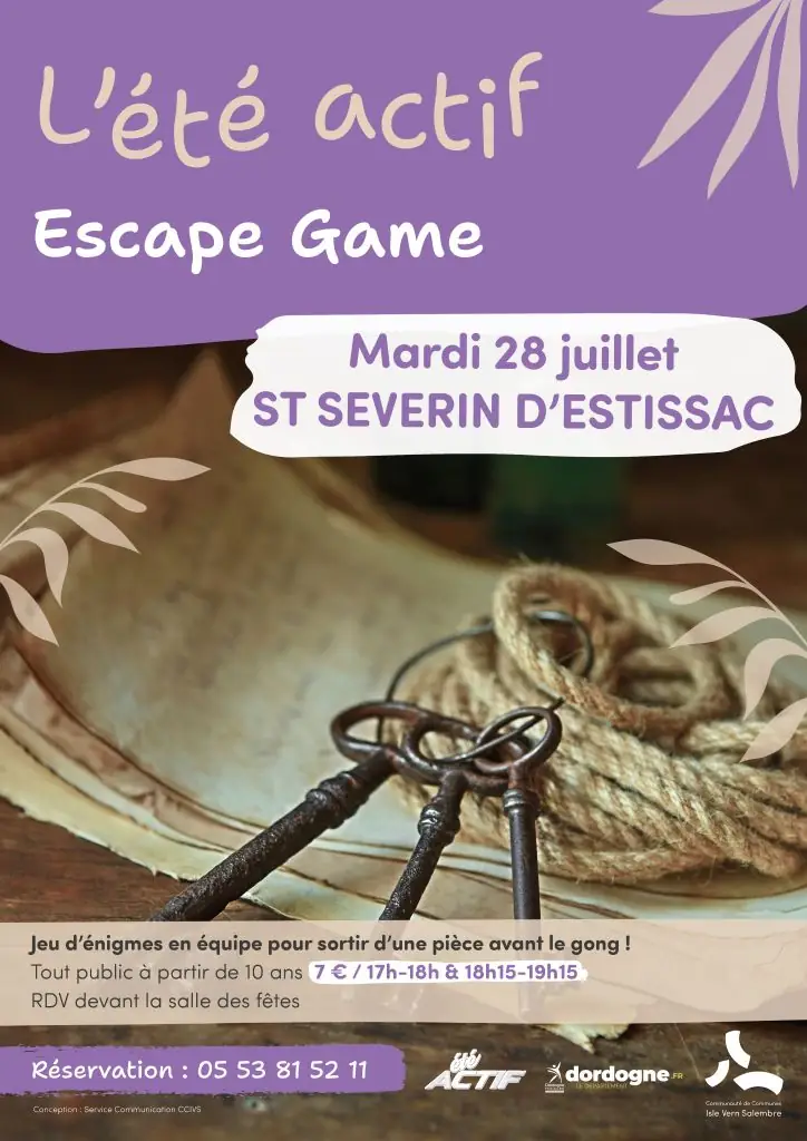 Eté actif : Escape Game