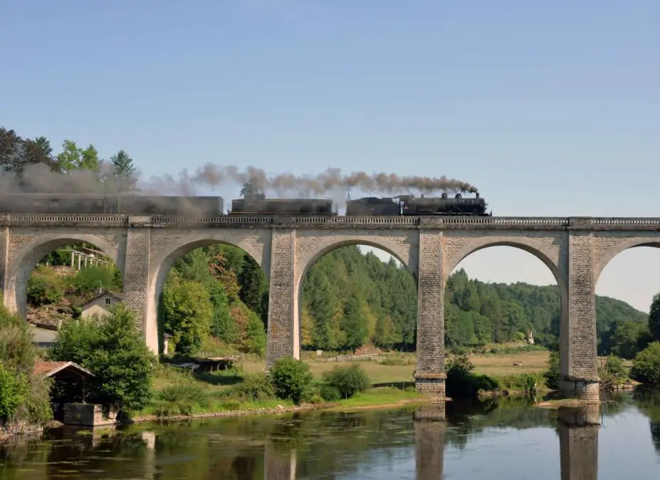 Train touristique à vapeur : Limoges - Brignac + Randonnée Moulin du Got