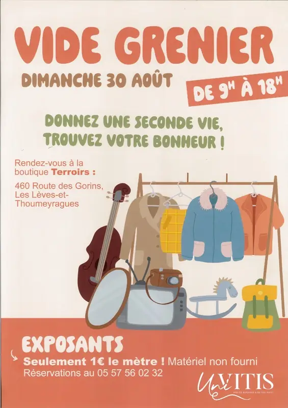 Vide grenier à la boutique Terroirs d'UNIVITIS