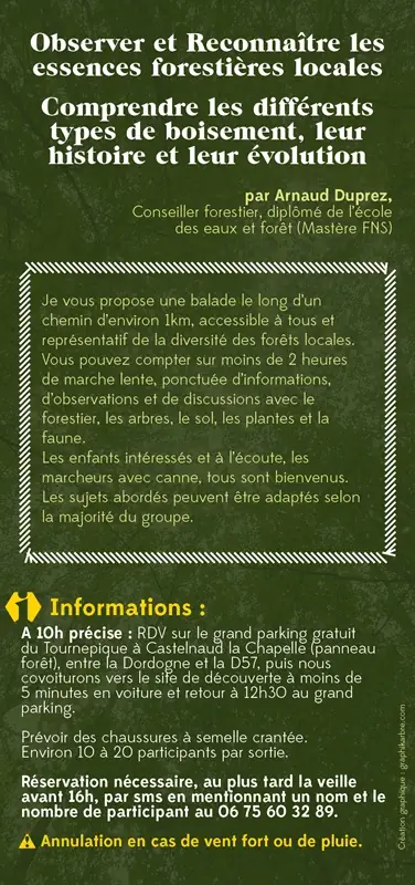 La Forêt du Perigord Noir: Balade commentée