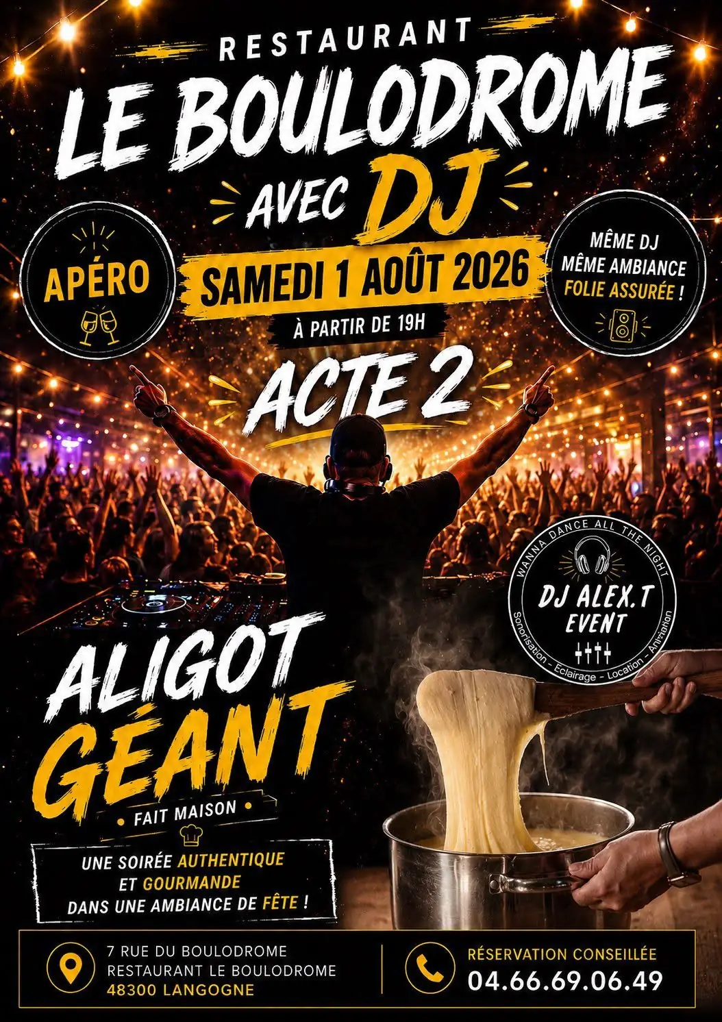 FÊTE LANGOGNE ALIGOT GÉANT