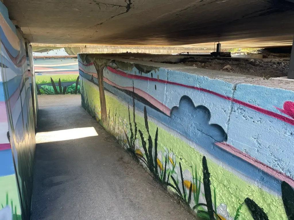 Fresque de Demsé sur le Canal d'Orléans