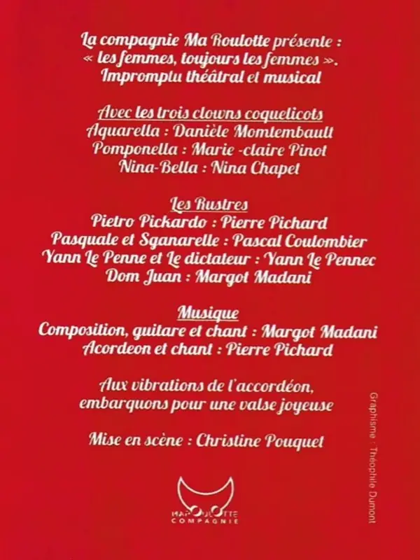 Impromptu théâtral et musical "Les femmes, toujours les femmes"