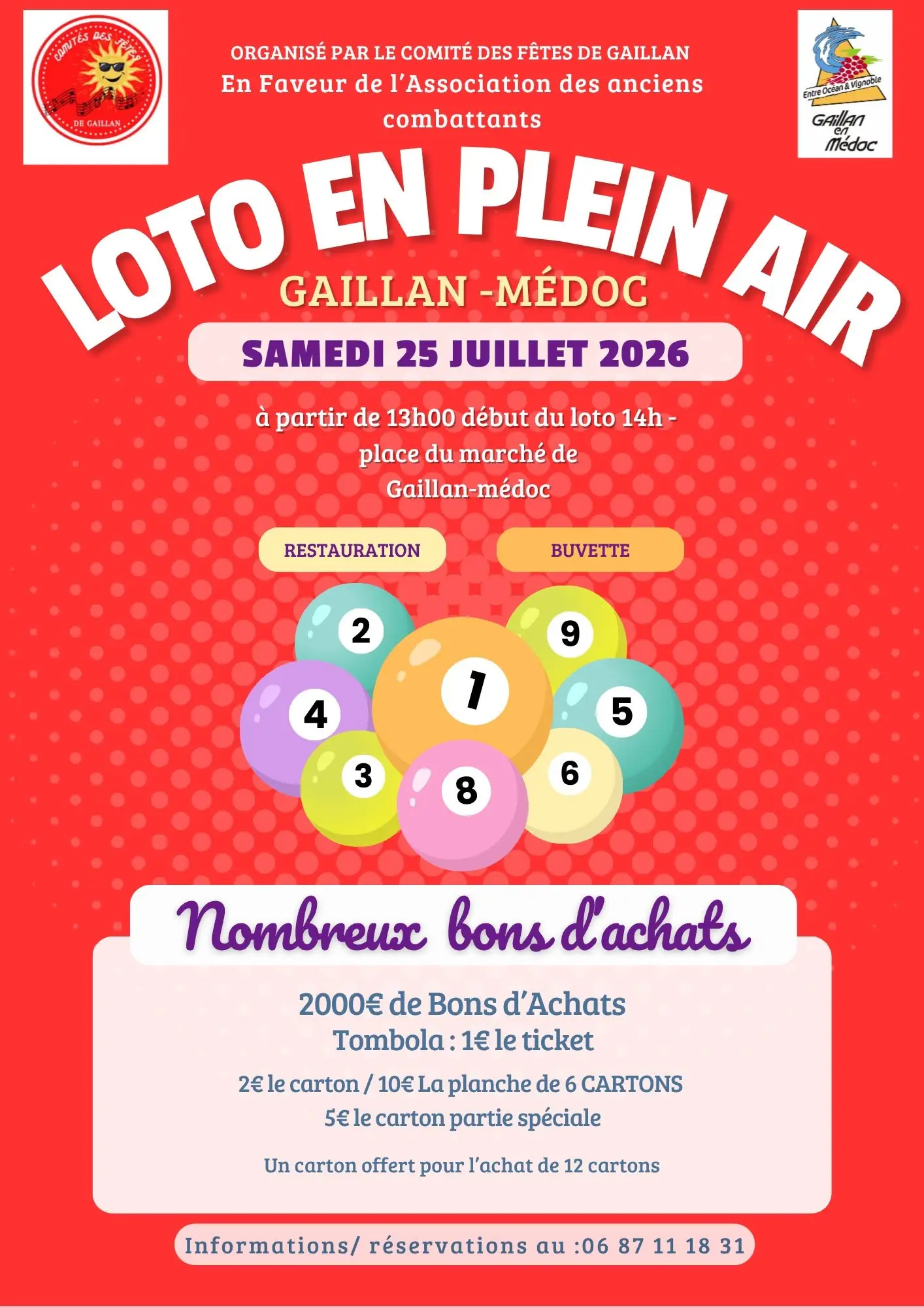 Loto de plein air à Gaillan