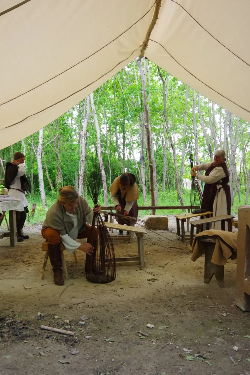 Chantier Médiéval de Guyenne - Stage de vannerie
