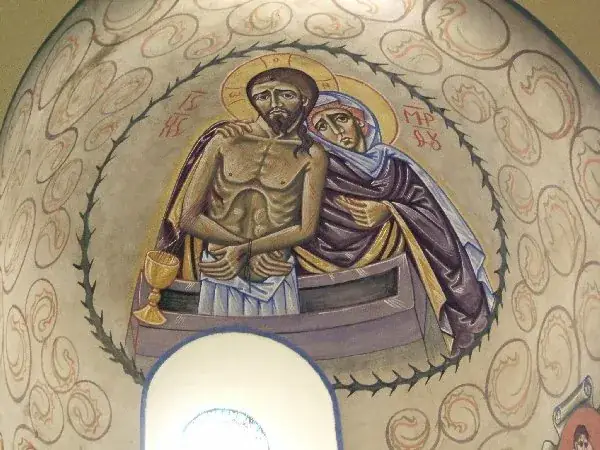 Visite de l'Eglise St Martial au village de Lagarde - Fresques de N. GRESCHNY
