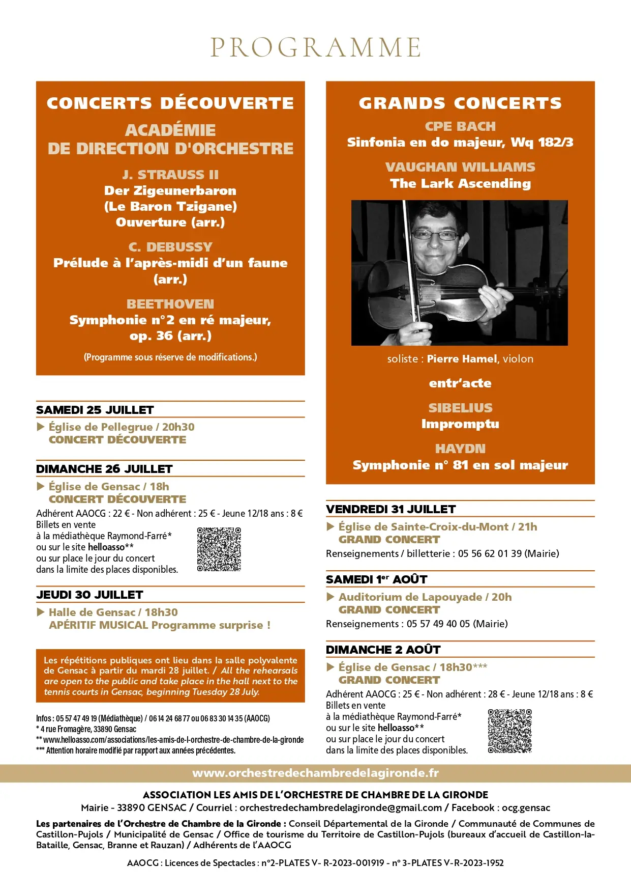 39e édition Festival de Musique de Gensac