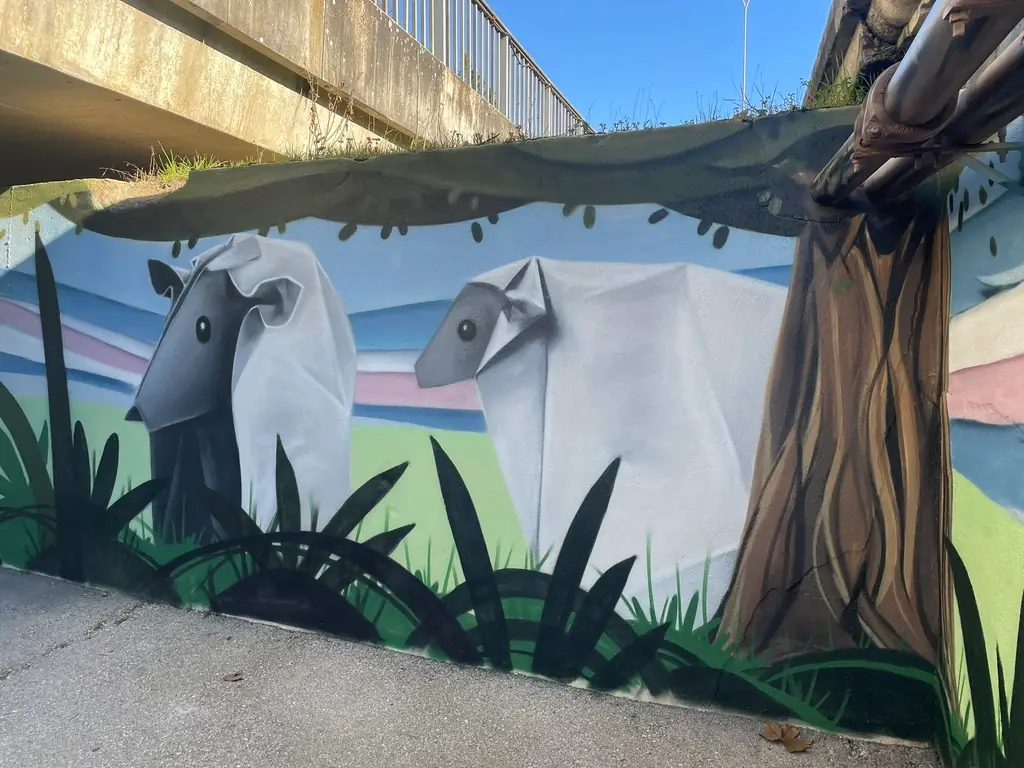 Fresque de Demsé sur le Canal d'Orléans