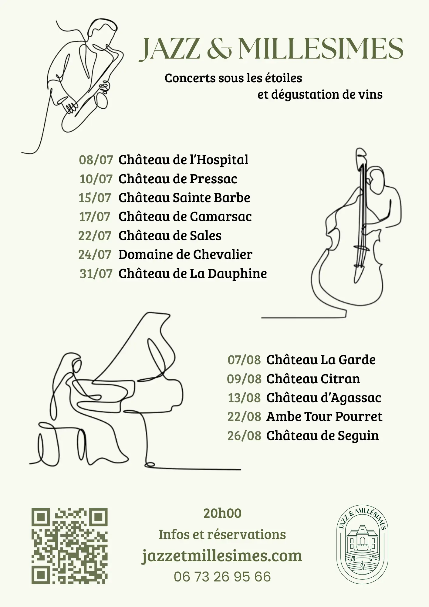 Concert dans le cadre du festival jazz et millésimes