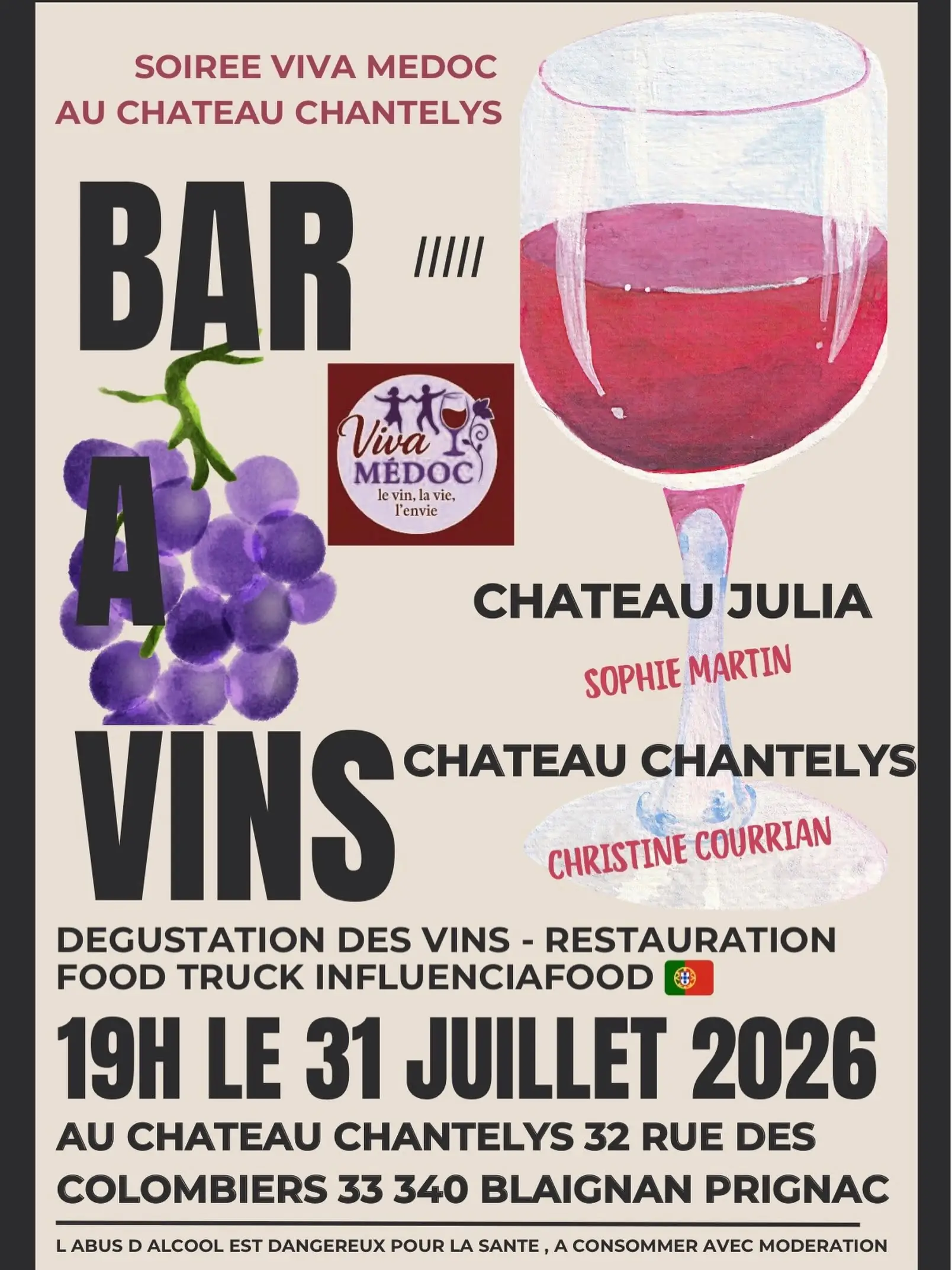 Soirée Viva Médoc au Château Chantelys