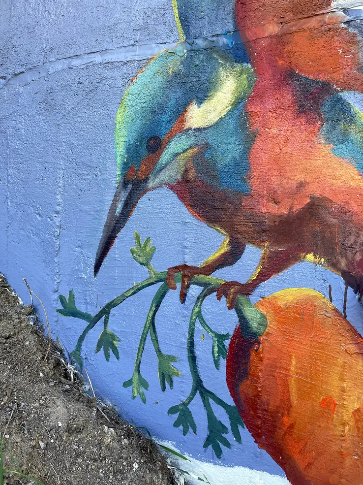 Fresque de Mapecco sur le Canal d'Orléans