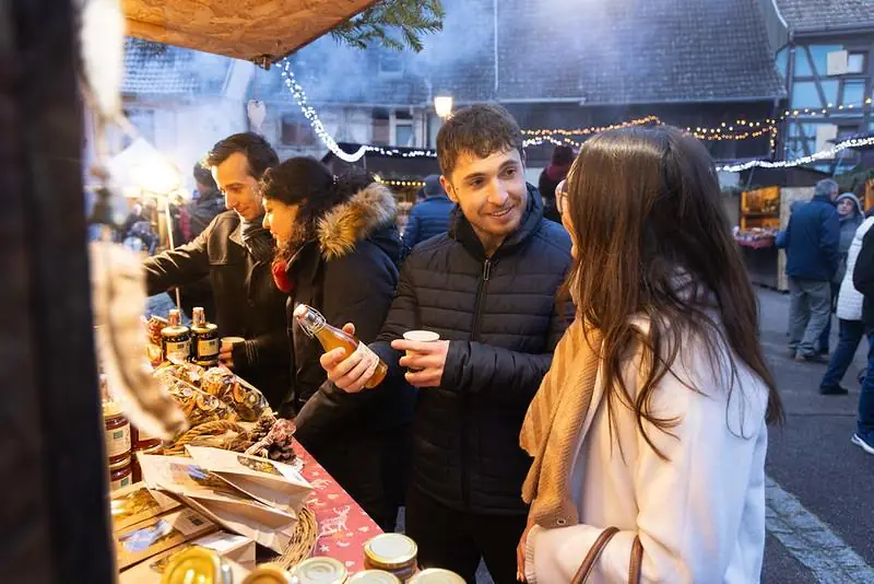 Marché de Noël du plus petit village médiéval d'Alsace