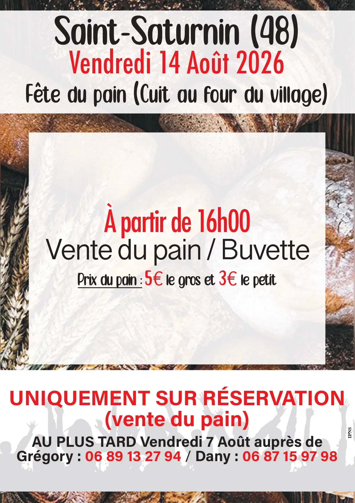 FÊTE DU PAIN DE SAINT-SATURNIN