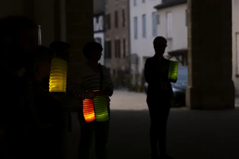 "Balade nocturne du Mas d'Agenais aux lampions" par Chantal Beaucourt Raconteuse de Pays