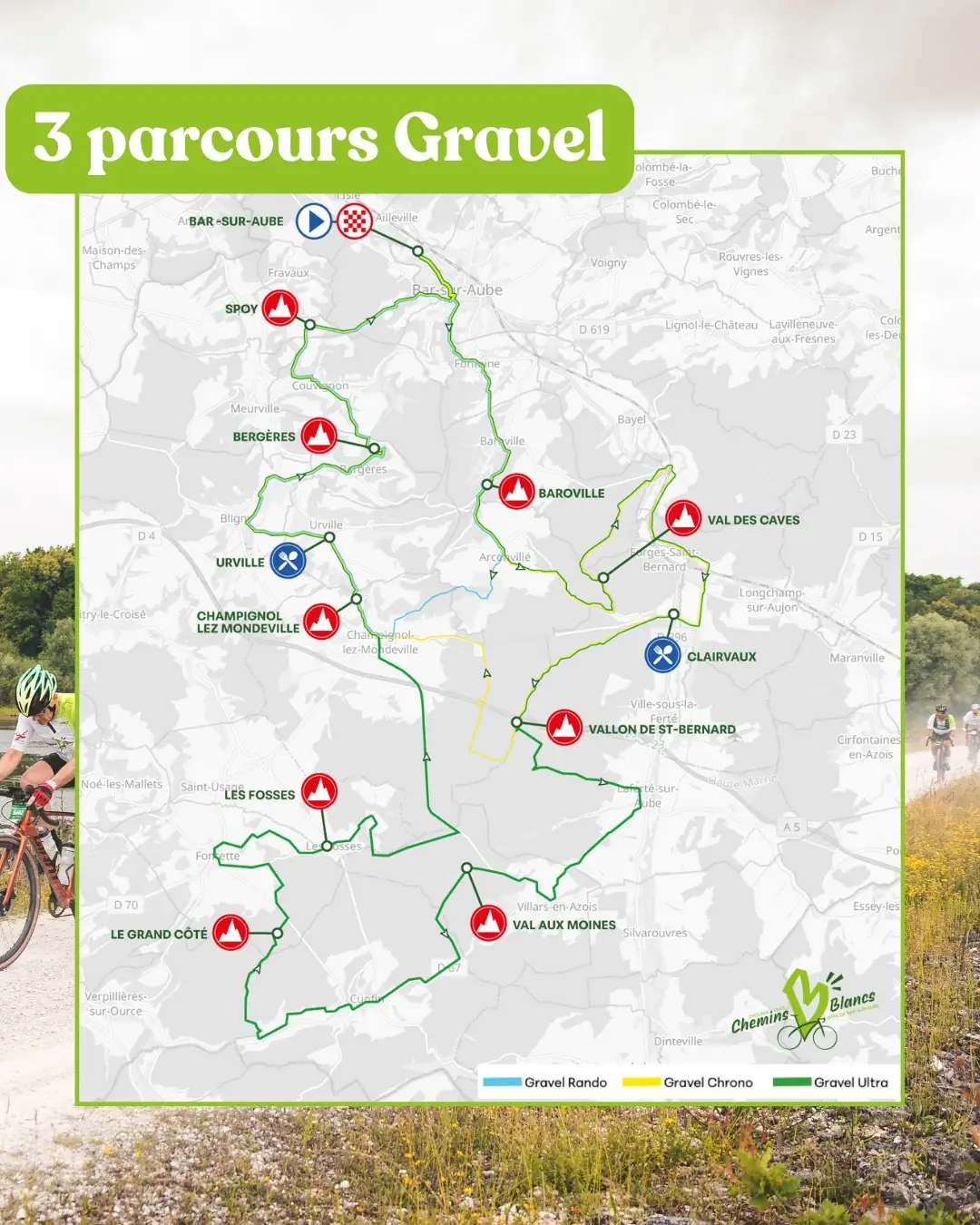 Bar-sur-Aube Chemins Blancs Cycling &amp; Running Race