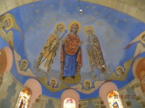Visite de l'Eglise St Martial au village de Lagarde - Fresques de N. GRESCHNY