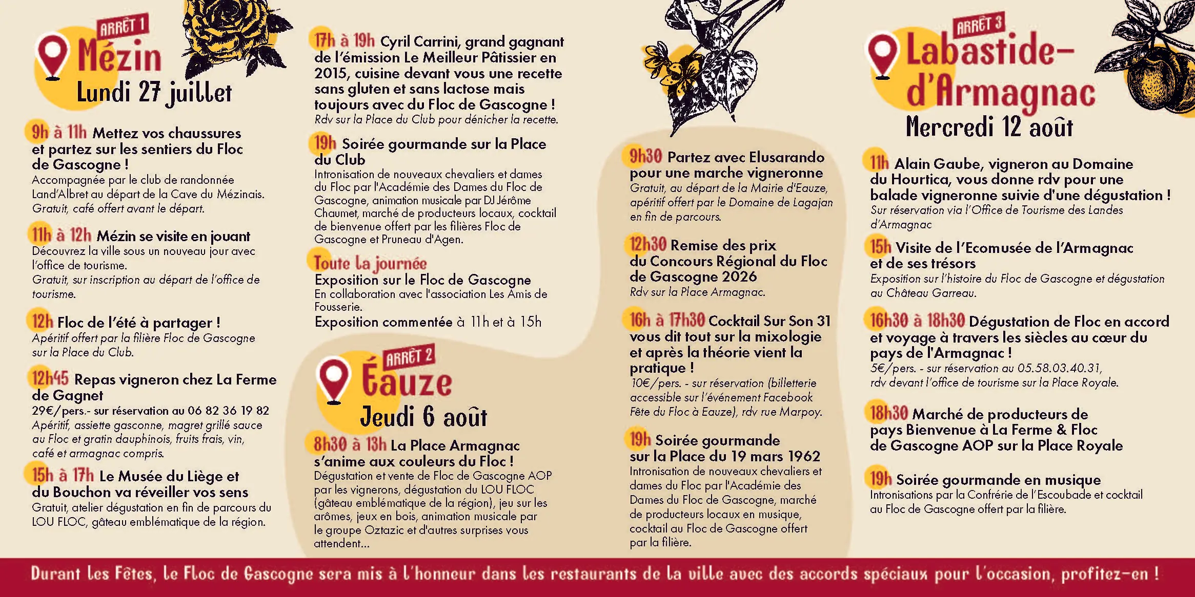 Fête du Floc de Gascogne à Mézin