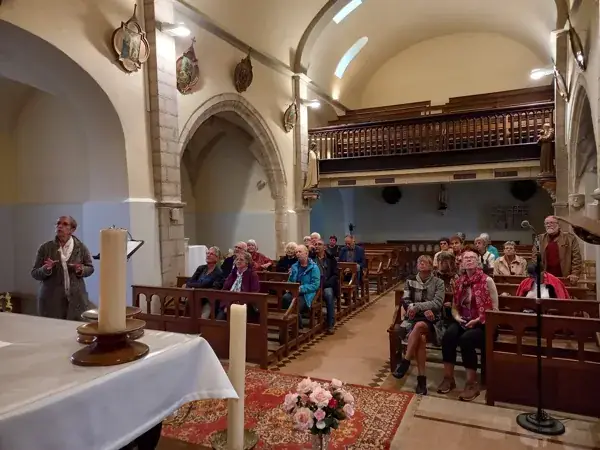 Visite de l'Eglise St-Pierre à Cannac - Fresques de Nicolaï Greschny