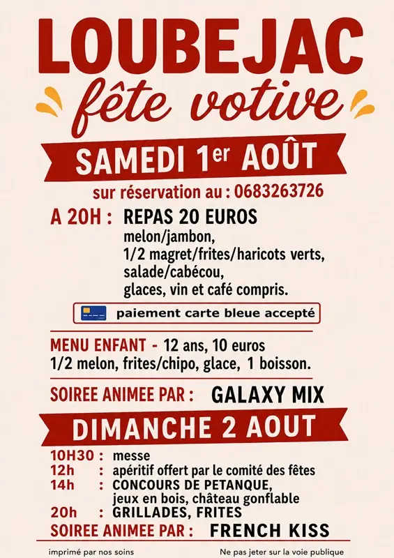 Fête votive de Loubéjac