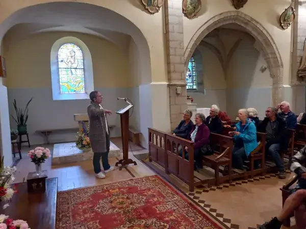 Visite de l'Eglise St-Pierre à Cannac - Fresques de Nicolaï Greschny