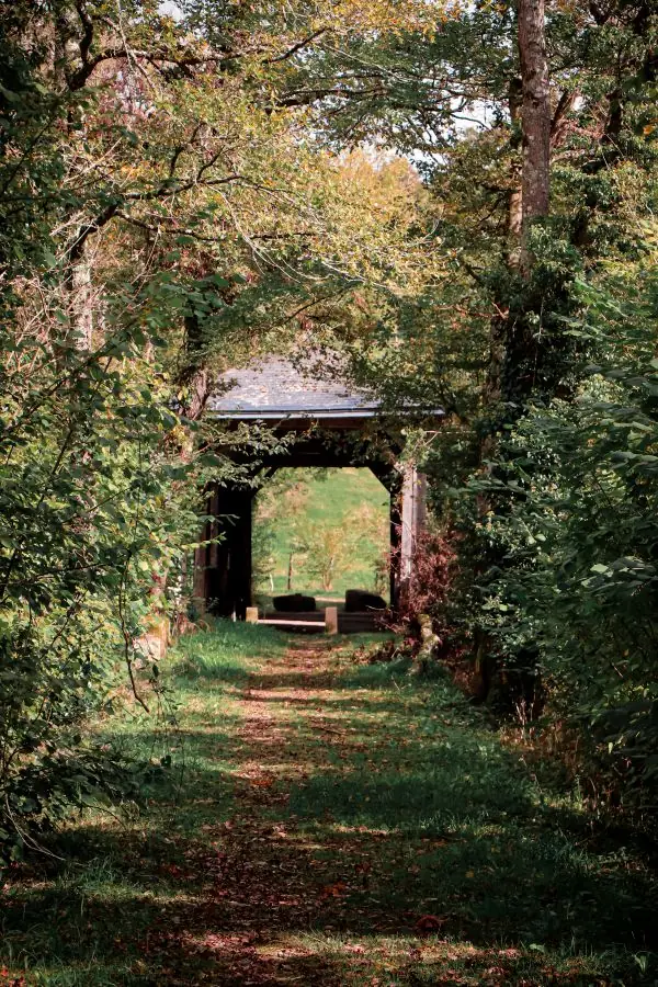 Pont de bois couvert