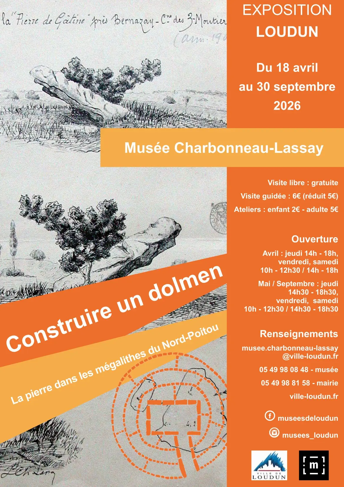 Construire un dolmen - La Pierre dans les mégalithes du Nord Poitou