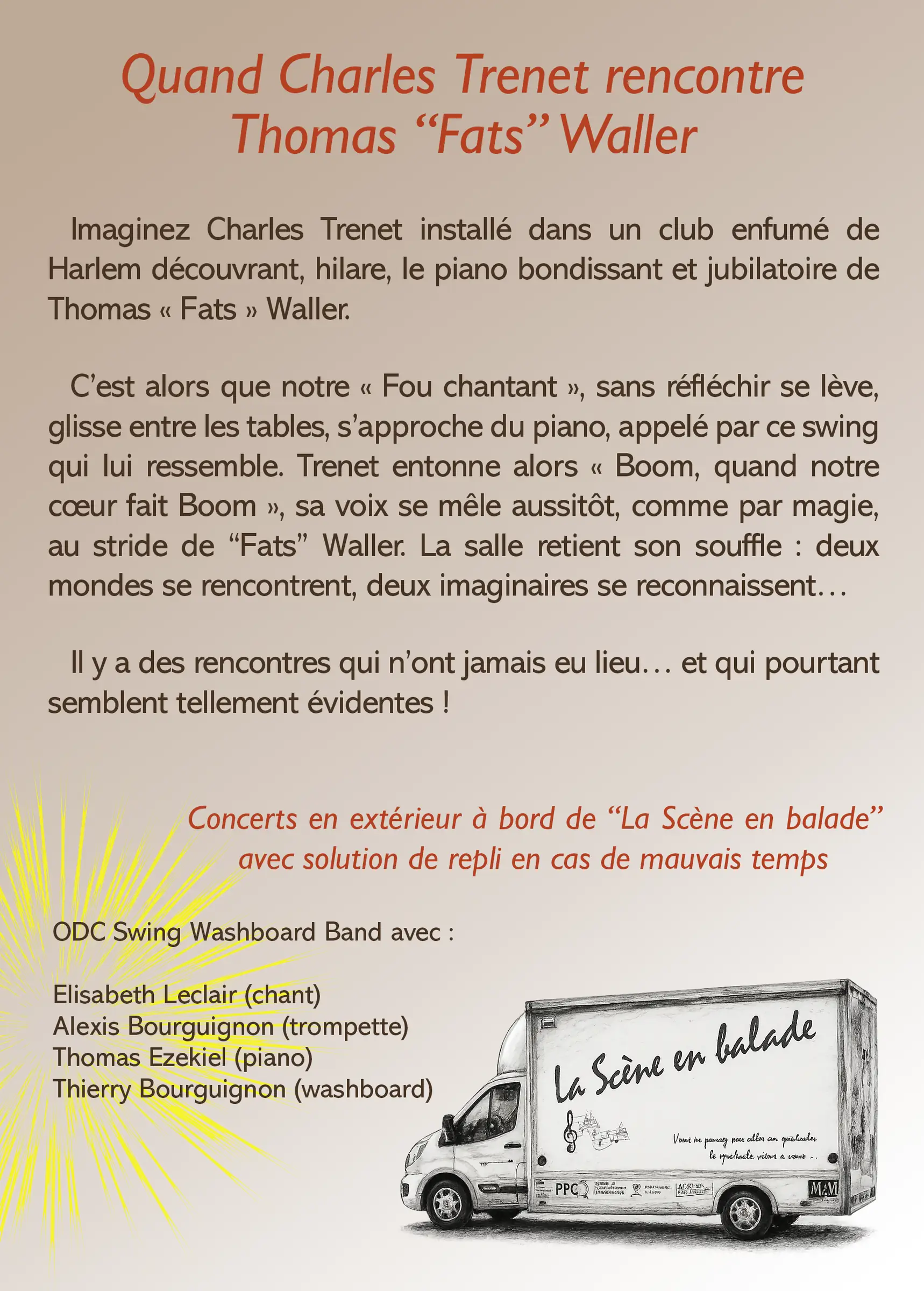 l'ODC "La Scène en balade" - Concert en plein air