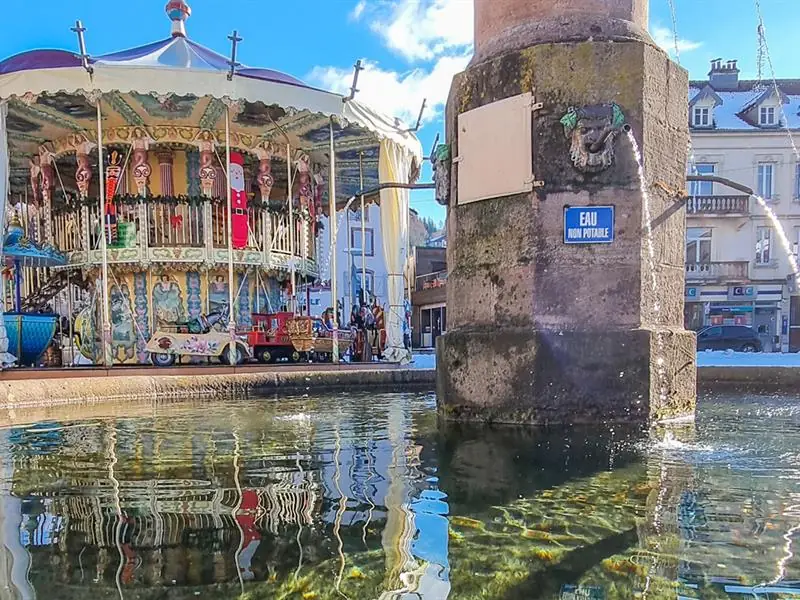 La fontaine de la place Albert Ferry