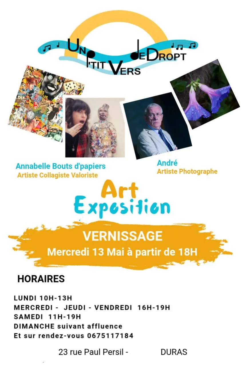 ART "l'Exposition des 2 Ans" un p'tit vers de Dropt