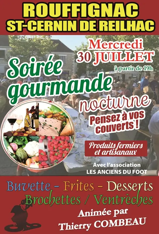 Marché gourmand nocturne à Rouffignac-Saint-Cernin