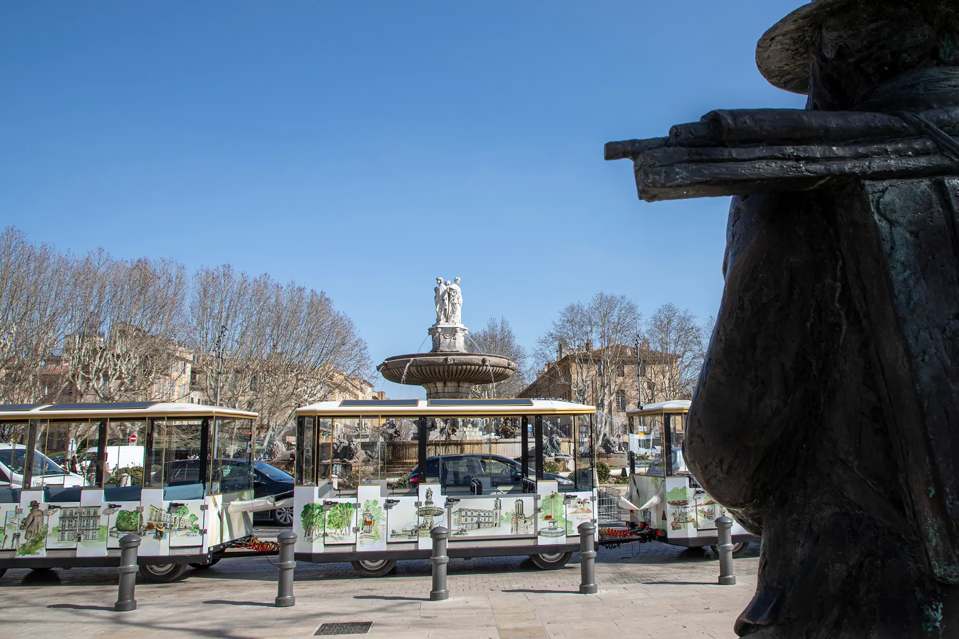 Visite d'Aix-en-Provence en petit train électrique