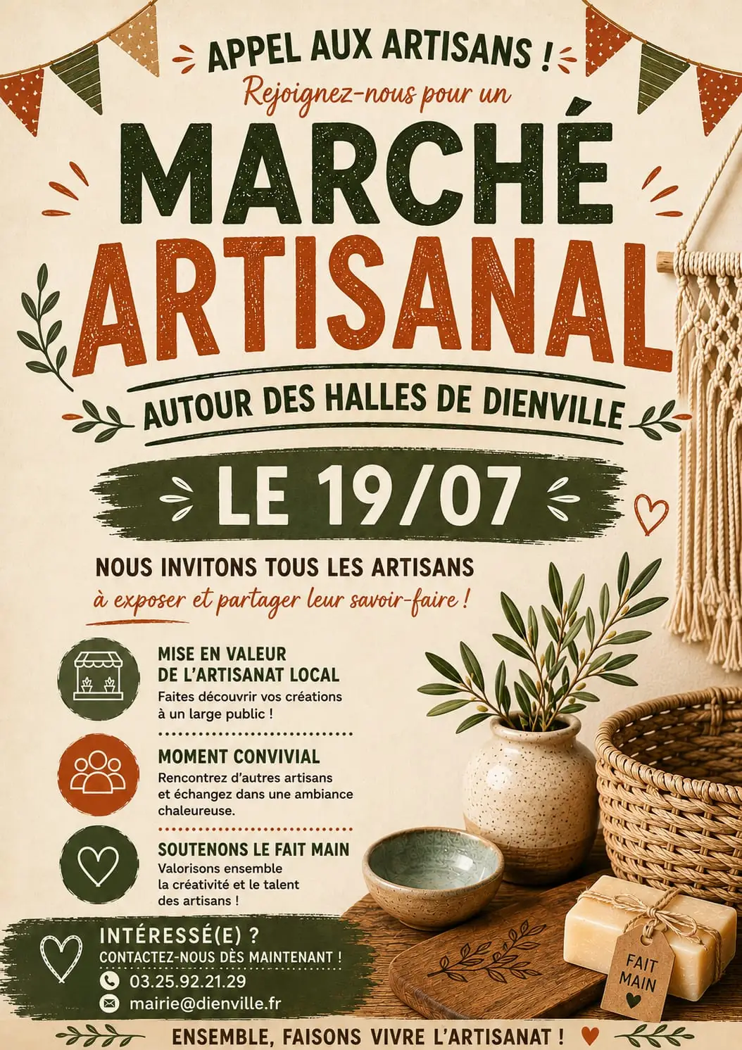 Marché artisanal et produits du terroir