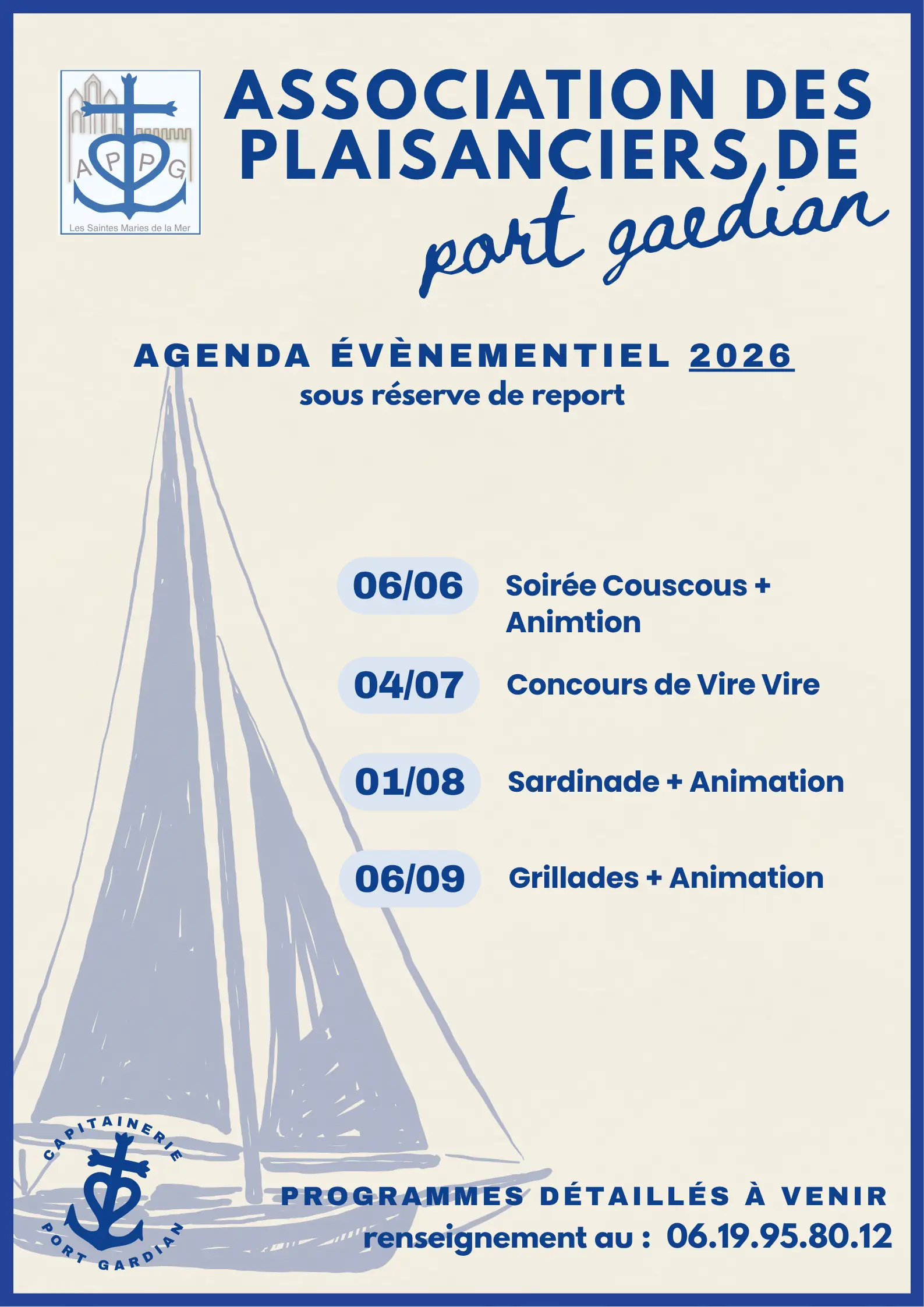 Agenda évènementiel 2026
