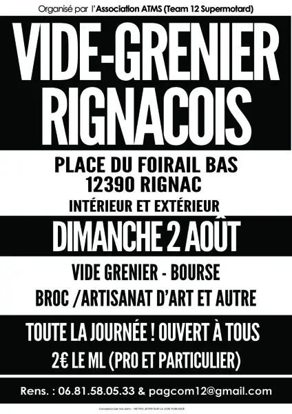 Vide-grenier Rignacois