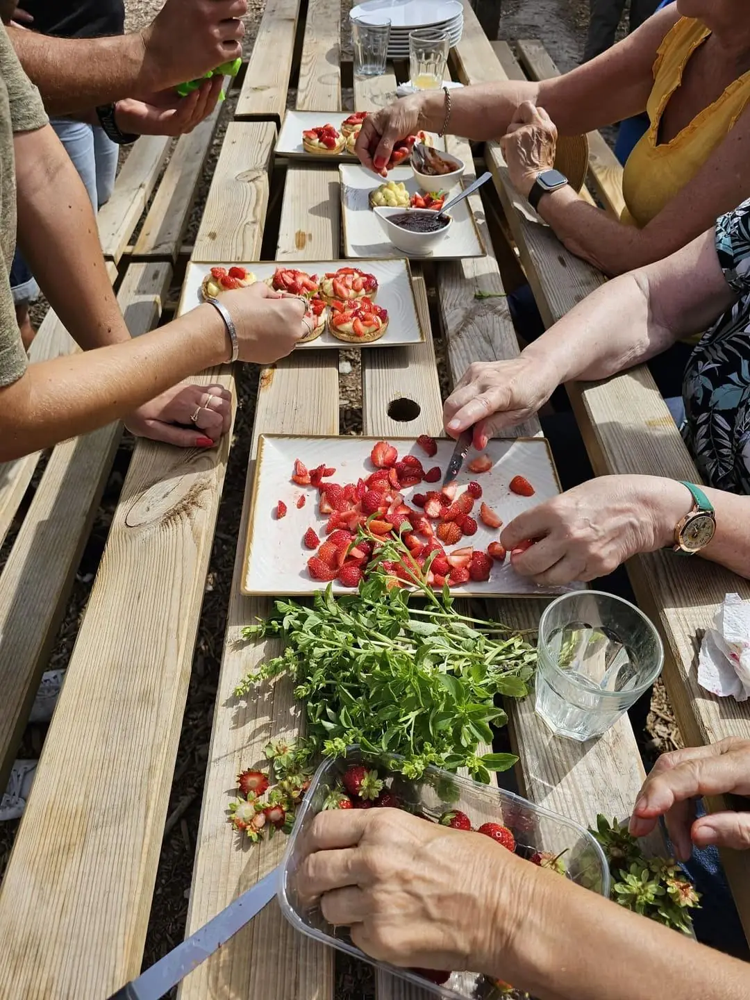 Atelier cuisine à la ferme Aïoli Caganis