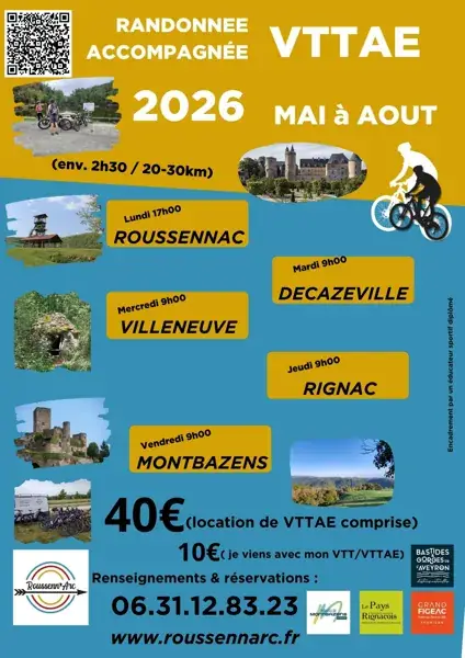 Sortie accompagnée VTT à assistance électrique