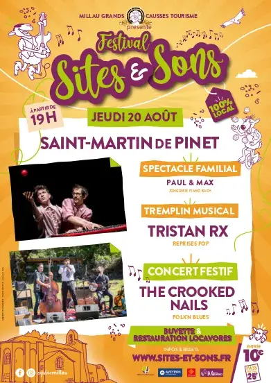Festival Sites & Sons 2026 - 20 août - St Martin de Pinet -