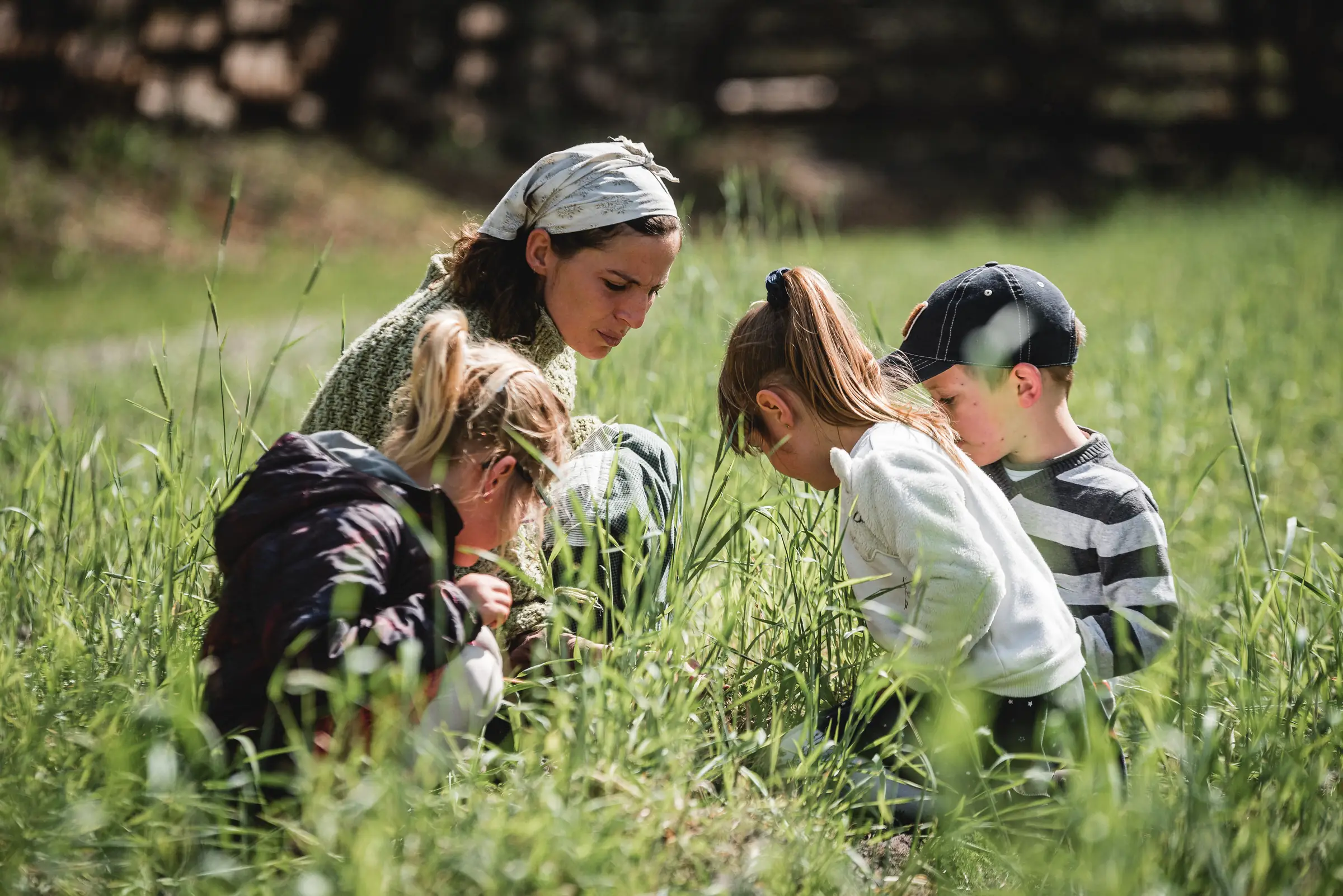 Journée pour les enfants à Marquèze
