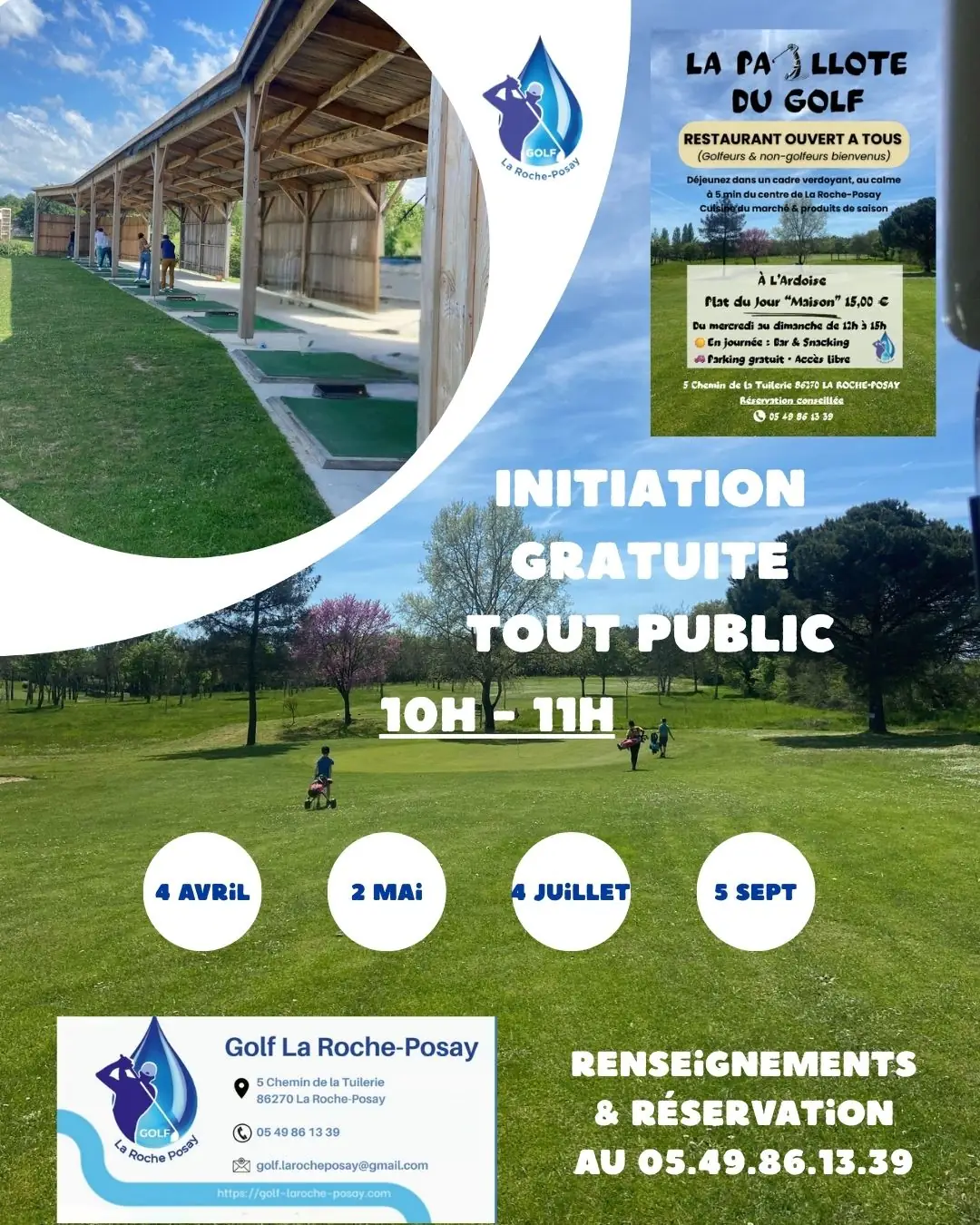 Initiation Gratuite au Golf La Roche-Posay