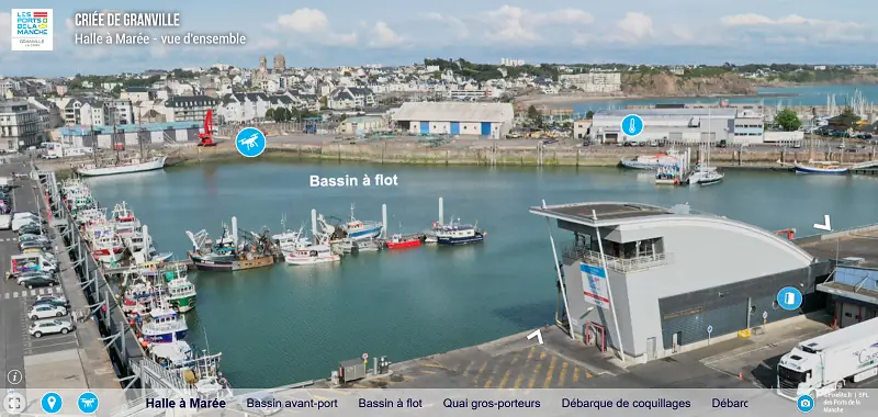 Visite virtuelle 360° de la Halle à marée de Granville